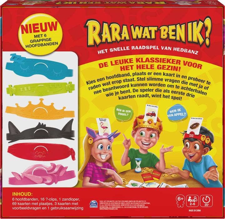 Image du produit NoName Hedbanz Rara Wat Ben Ik? (Néerlandais)