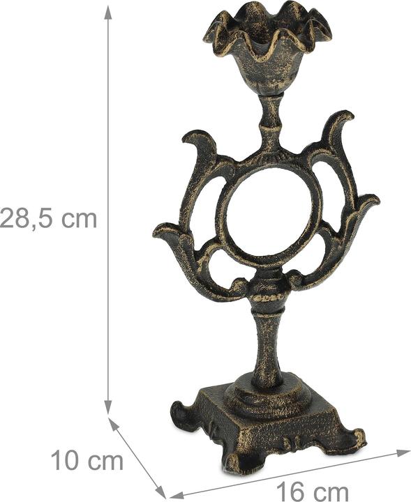 Actual product image Relaxdays candle holder (16 x 10 x 28.5 cm)