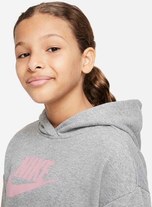 Actual product image Nike Sportswear Club Big Kids" Carbon Heather/Elemental Pink L (L)
