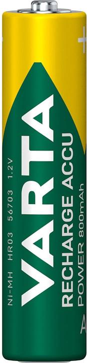 Actual product image Varta Recharge Accu Power (2 pcs., AAA, 800 mAh)