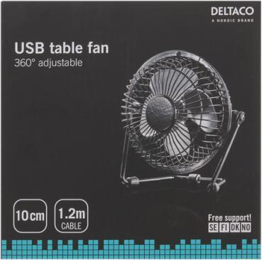 Actual product image Deltaco FT750 - USB Fan