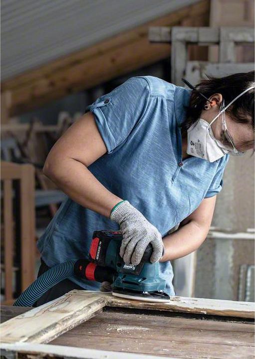 Actual product image Bosch Professional Zubehör Accessories 2608901652 Sandpaper for multi-sander grit 60 (L x W) 93 mm x 102 mm 10 pcs. (60)