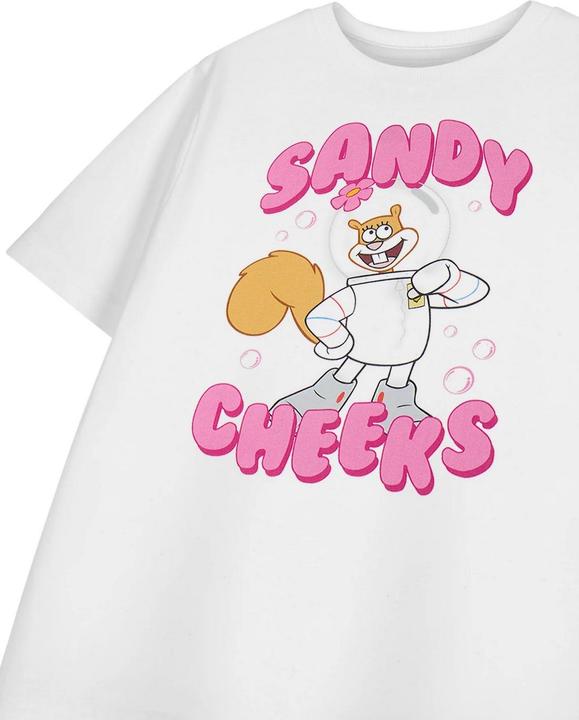 Immagine prodotto Spongebob Squarepants Maglietta Sandy Cheeks Maniche Corte Ragazze (116)