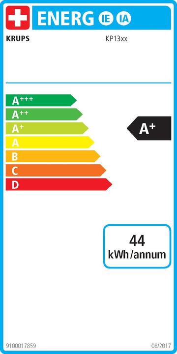 Label énergétique Krups Lumio KP130 (NESCAFÉ Dolce Gusto)