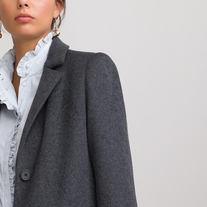 Actual product image La Redoute Collections Coat with button fastening (36)