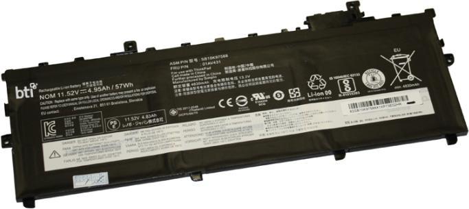 Origin Storage BTI SB10K97587, Akku, Lenovo, ThinkPad X1 Carbon (5th Gen) (1 Zellen, 4950 mAh)