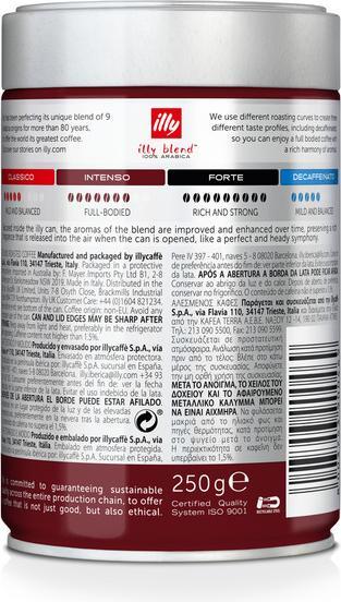 Valori nutrizionali e ingredienti Illy Espresso (Arrosto scuro, 250 g)