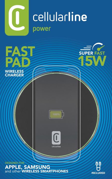 Produktbild Cellularline Fast Pad Wireless Ladegerät (15 W)