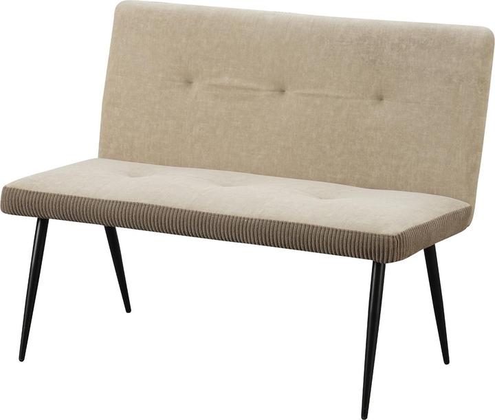 HTI-Living 2-Sitzer Bank Taupe Joschka (112 cm)