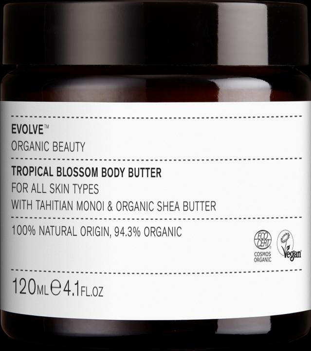 Evolve Organic Beauty Feuchtigkeitspflege Tropical Blossom Body Butter 120 ml (Körperlotion, 120 ml)