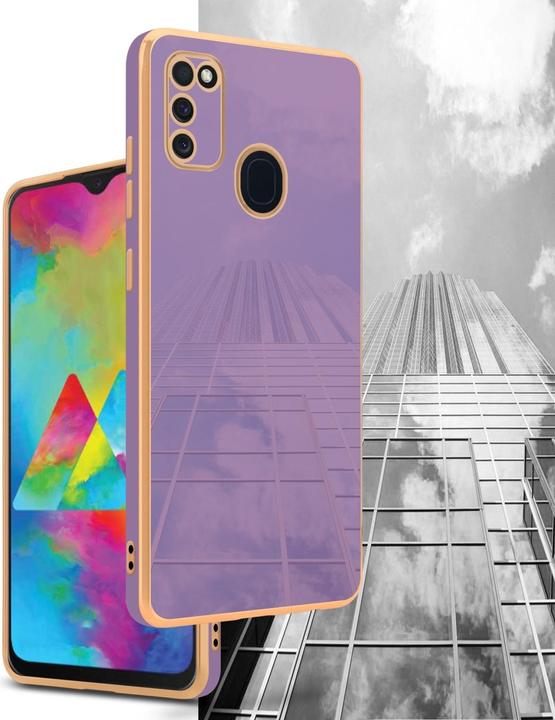 Productafbeelding Cadorabo Hoesje voor Samsung Galaxy M21 / M30s in TPU met camerabescherming LM130 Style (Samsung Galaxy M30, Samsung Galaxy M21)