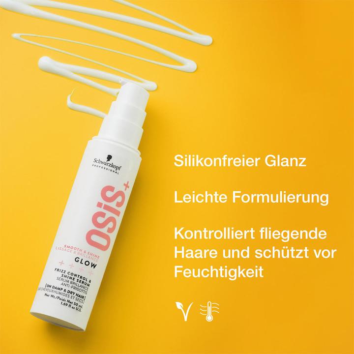 Actual product image Schwarzkopf Osis - Glow Frizz Control & Shine Serum (50 ml)