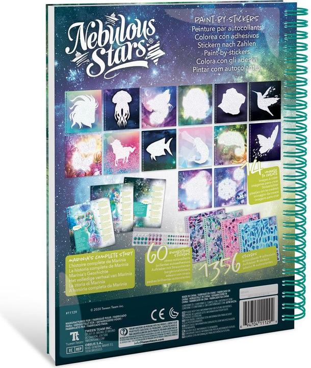 Actual product image Nebulous Stars Stickers by numbers (1350 pieces)