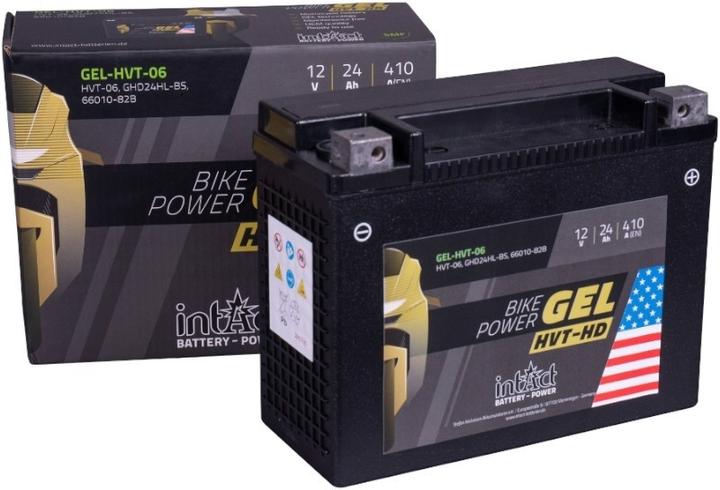 Actual product image Intact GEL-HVT-06 Bike-Power Gel HVT-HD 24Ah Motorcycle Battery GHD24HL-BS (12 V, 24 Ah, 410 A)