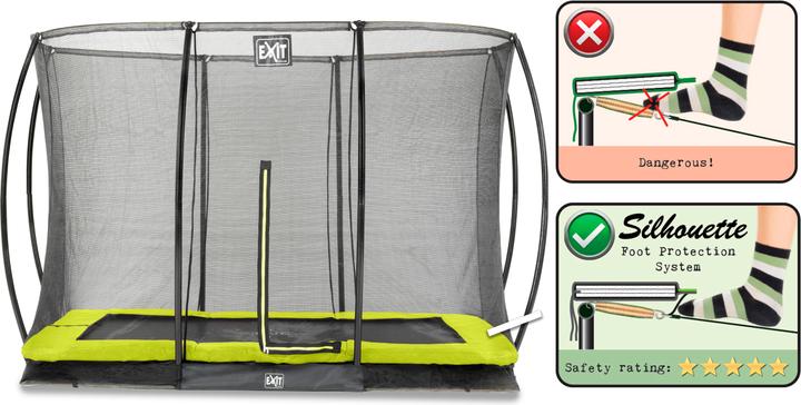 Produktbild Exit Silhouette Ground Rect mit Sicherheitsnetz (273 cm)