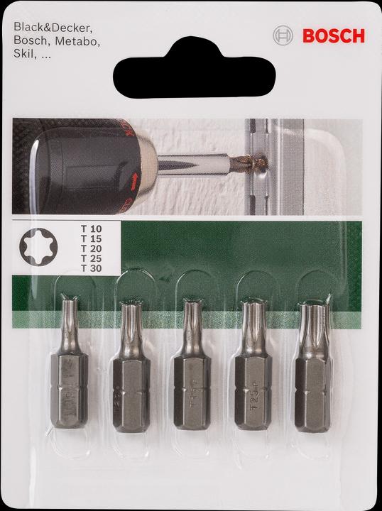 Produktbild Bosch Zubehör Schrauberbit-Set (T10, T15, T20, T25, T30)