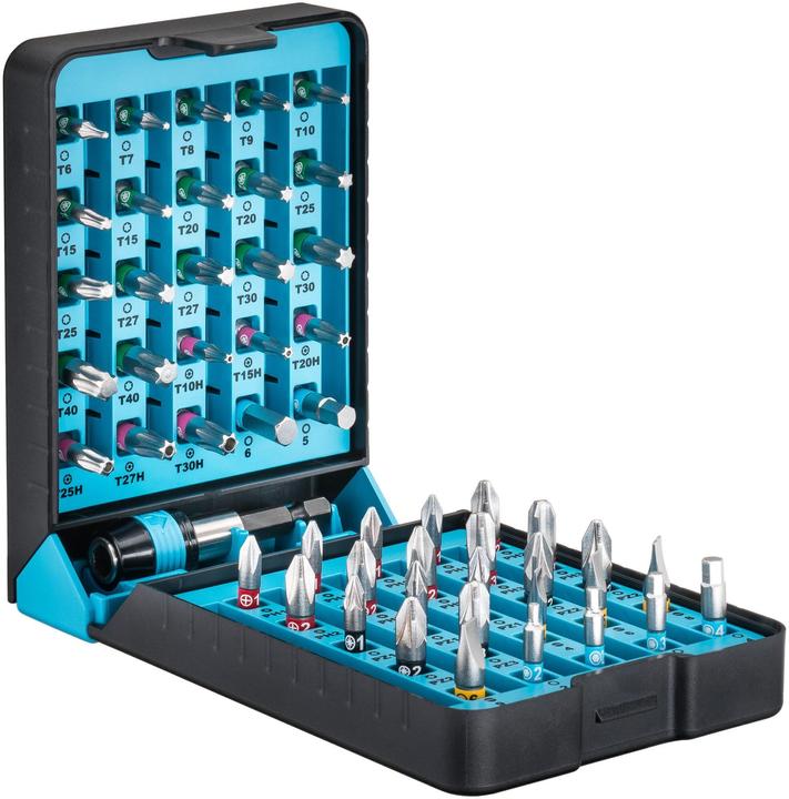 Actual product image HAZET Screwdriver bit set 2240N/51 ∙ Hexagon, solid 6.3 (1/4 inches) ∙ Pozidriv profile PZ, Cross r… (6.3 mm)