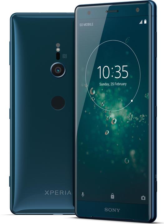 Sony Xperia XZ2 EU (64 GB, Deep green, 5.70", Hybrid Dual SIM, 19 Mpx, 4G)