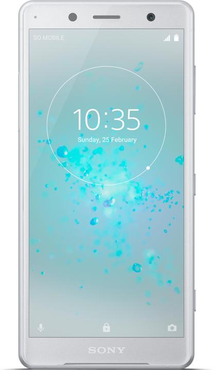 Produktbild Sony Xperia XZ2 Compact EU (64 GB, White Silver, 5", Hybrid Dual SIM, 19 Mpx, 4G)