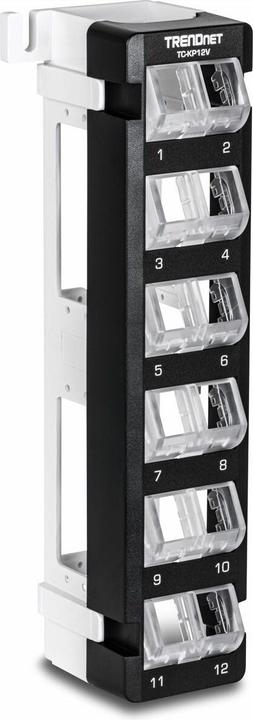 Produktbild Trendnet Keystone Patch Panel TC-KP12V 12-Port Blank Angled Wall
