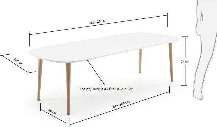 Image du produit Kave Home Oakland (100 x 160 cm)