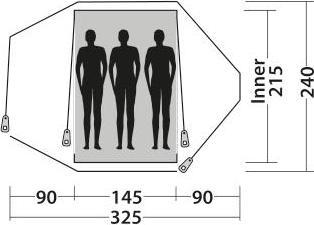 Immagine prodotto Easy Camp Tenda a cupola / Igloo Vega 300 Compact 3 Persone Blu, Bianco (Tenda a tunnel, 3.46 kg, 3 persone)