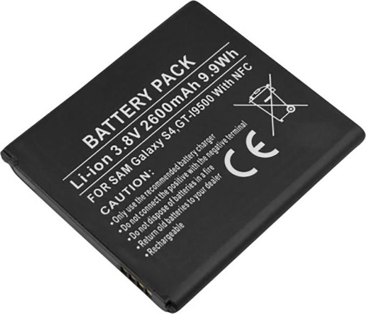 Actual product image Avizar Galaxy S4 GT-I9500 Akku 2600mAh NFC
