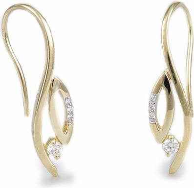 Breuning OHRSCHMUCK - BRILL. 0,153 Ct. H/si (750/18 K Gold)
