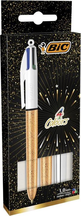 Image du produit Bic Kugelschreiber 4 Colours Party Medium (M), 3 Stück (Argent, Or, 3 x)