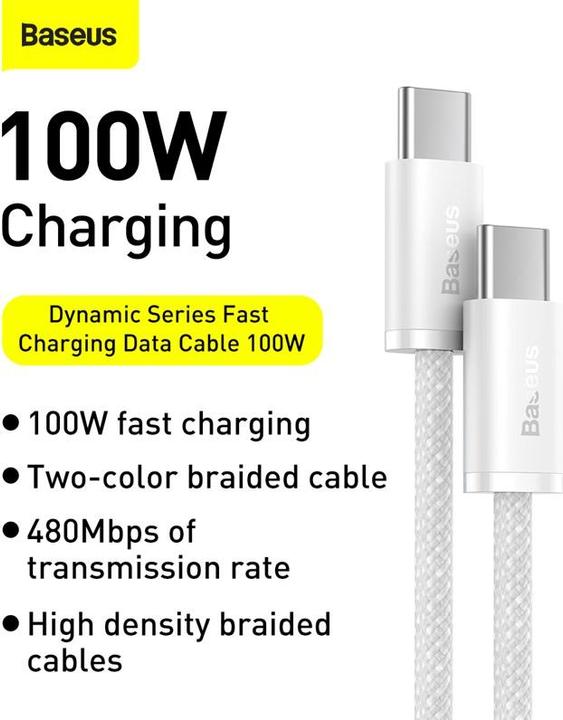 Actual product image Baseus USB C — USB C (1 m, USB 2.0)