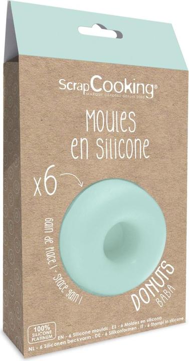 Actual product image ScrapCooking 6er Set Silikonform "Donuts" (7.60 cm)