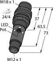 Produktbild Turck Opto Sensor Reflexionslichttaster M18-3VPDS-Q8