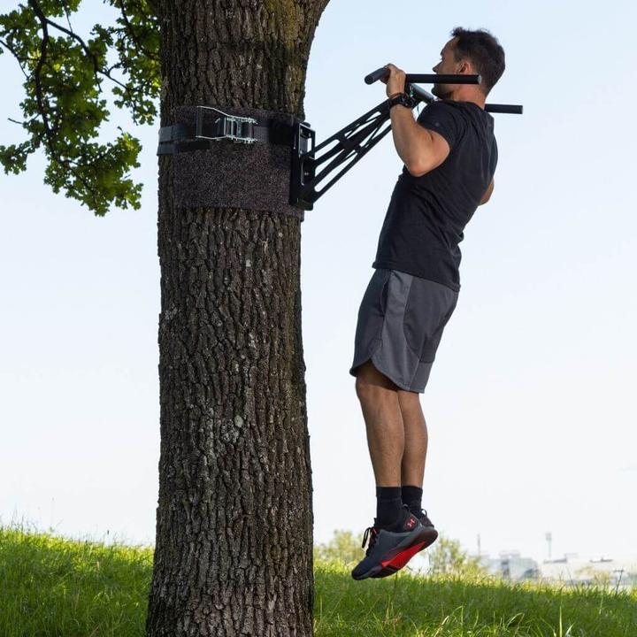 Actual product image Pullup & Dip Mobile Klimmzugstange und Dip-Stange für outdoor Training, über 35 Übungen, weltweit einzigartig