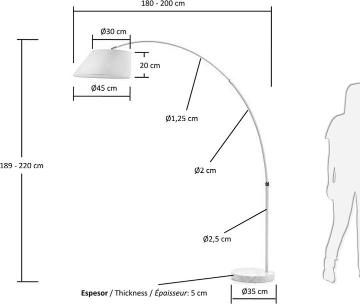 Actual product image Kave Home Lee (E27)