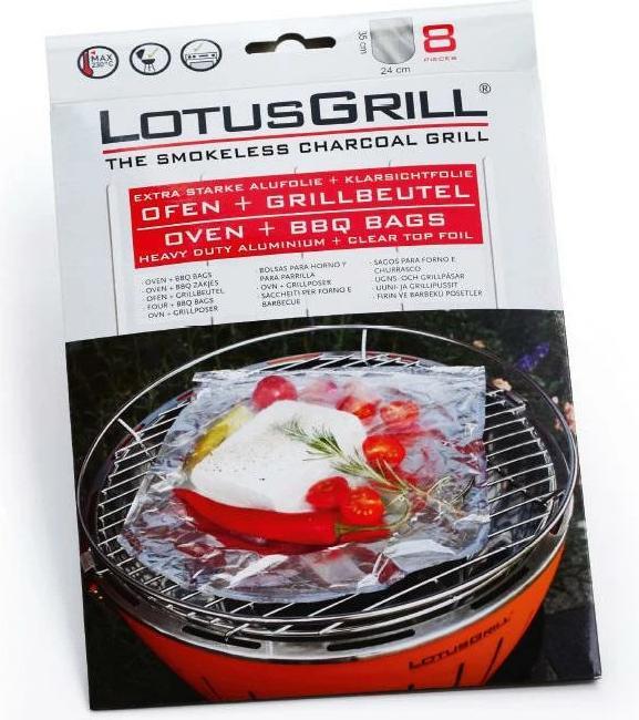 LotusGrill four + grill bag