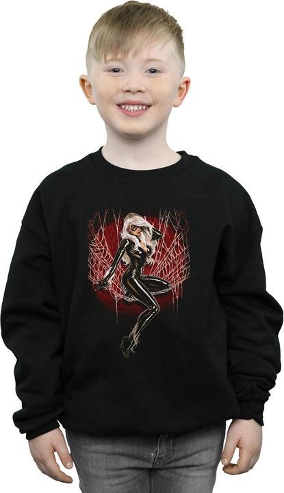 Produktbild Black Cat Spider Web Sweatshirt Jungen (128)