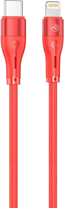 Produktbild Tellur Silikon-Typ-C-auf-Lightning-Kabel PD30W 1 m rot (1 m, USB 3.0, 30 W)