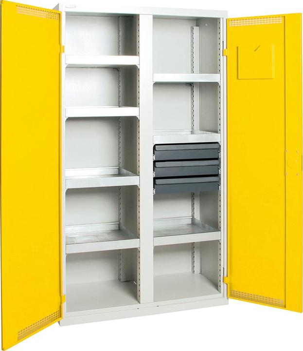 Produktbild kaiserkraft Umweltschrank, Türen gelocht (100 cm, 180 cm)