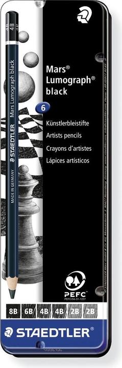 Actual product image Staedtler Mars Lumograph 100B G6 (2B, 4B, 6B, 8B, 1 x)