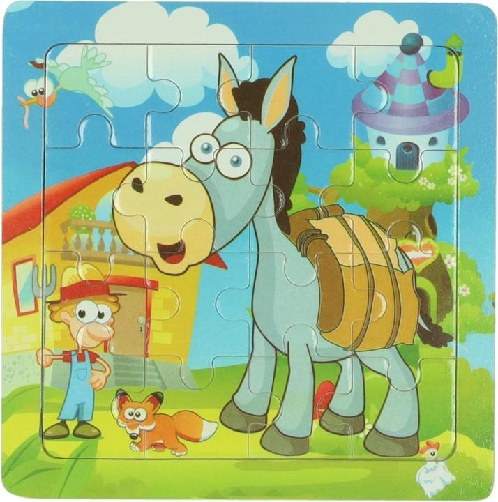 Actual product image Holzpuzzle Tier, 16tlg. (16 pieces)