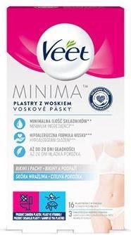 Actual product image Veet Hypoallergenic wax straps bikini and armpits Mini has 16 pieces (L) (16 x)