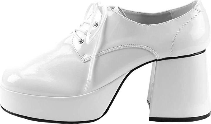 Pleaser 70er Schuhe Herren weiss