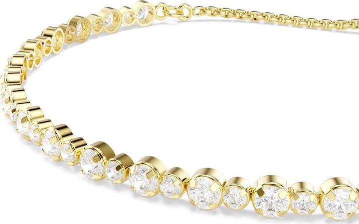 Immagine prodotto Swarovski Matrix Tennis Armband Rundschliff Weiss Goldlegierungsschicht (Metallo Swarovski)