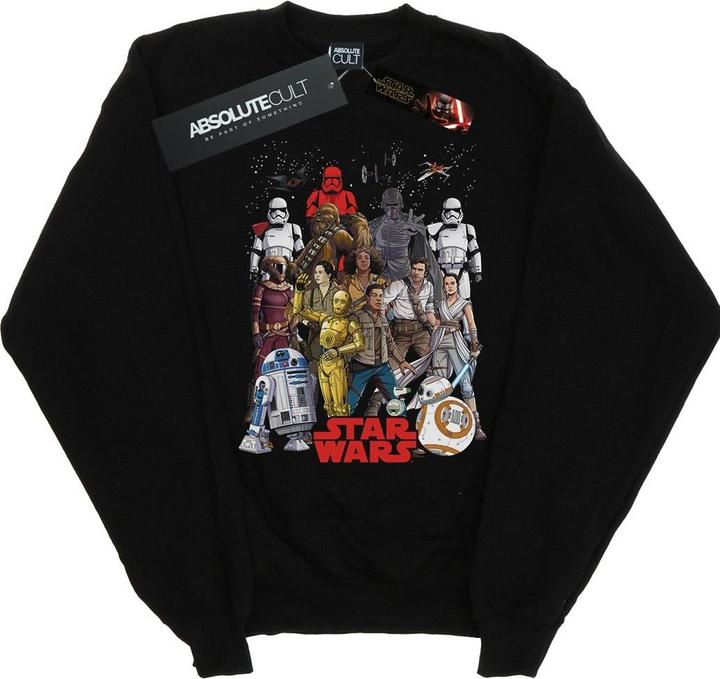 Star Wars The Rise Of Skywalker Character Collage Sweatshirt (XXL)