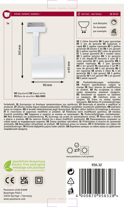 Actual product image Paulmann URail Spot Luxe (GU10)