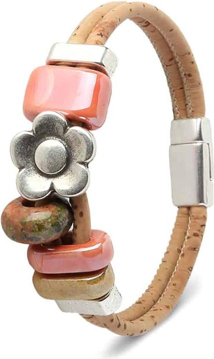 Artelusa Armband «Ceramica Coral» (18 cm, Kork)