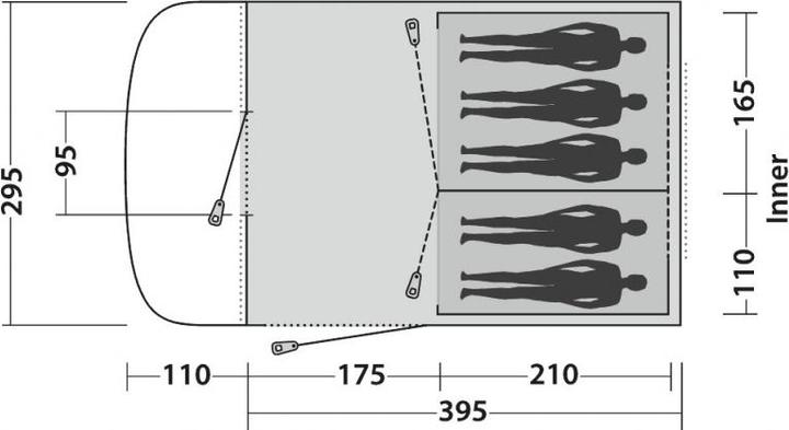 Produktbild Easy Camp Palmdale 500 (Tunnelzelt, 16.50 kg, 5 Personen)