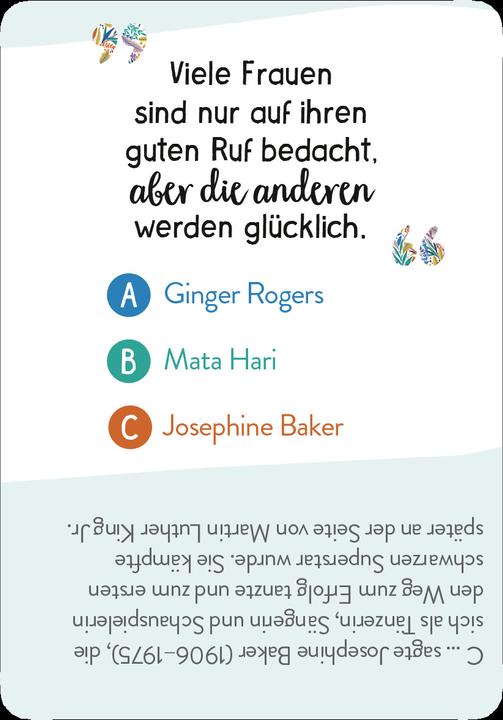 Produktbild Wer hat's gesagt?! 99 Weisheiten kluger, mutiger und starker Frauen (Deutsch, Groh Verlag, 2021)