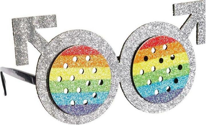 Produktbild My Other Me Runde Regenbogenbrille in Einheitsgrösse