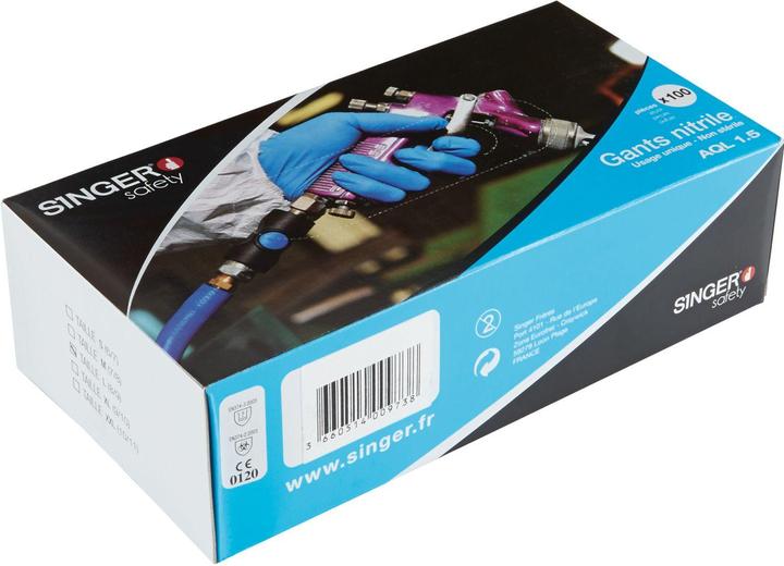 Actual product image Singer Safety Nitrile gloves, AQL 1.5 (L)